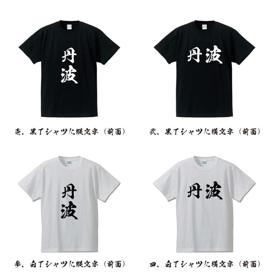 丹波 筆文字 Tシャツ 半袖 書道家が書く 名入れ 漢字 オリジナル プリント ( 兵庫 ) メンズ レディース キッズ ギフト 推し活 |  | 01