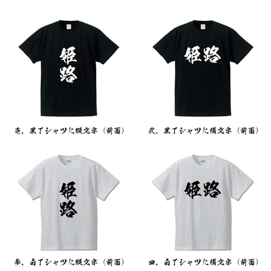 姫路 筆文字 Tシャツ 半袖 書道家が書く 名入れ 漢字 オリジナル