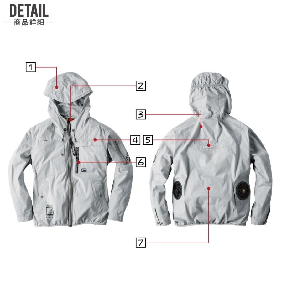 に*う様 希少 アイズフロンティア 空調服 ウェア LL 10080 超消臭 綿 I'Z FRONTIER ファン付きウェア (服のみ) アイズフロンティア