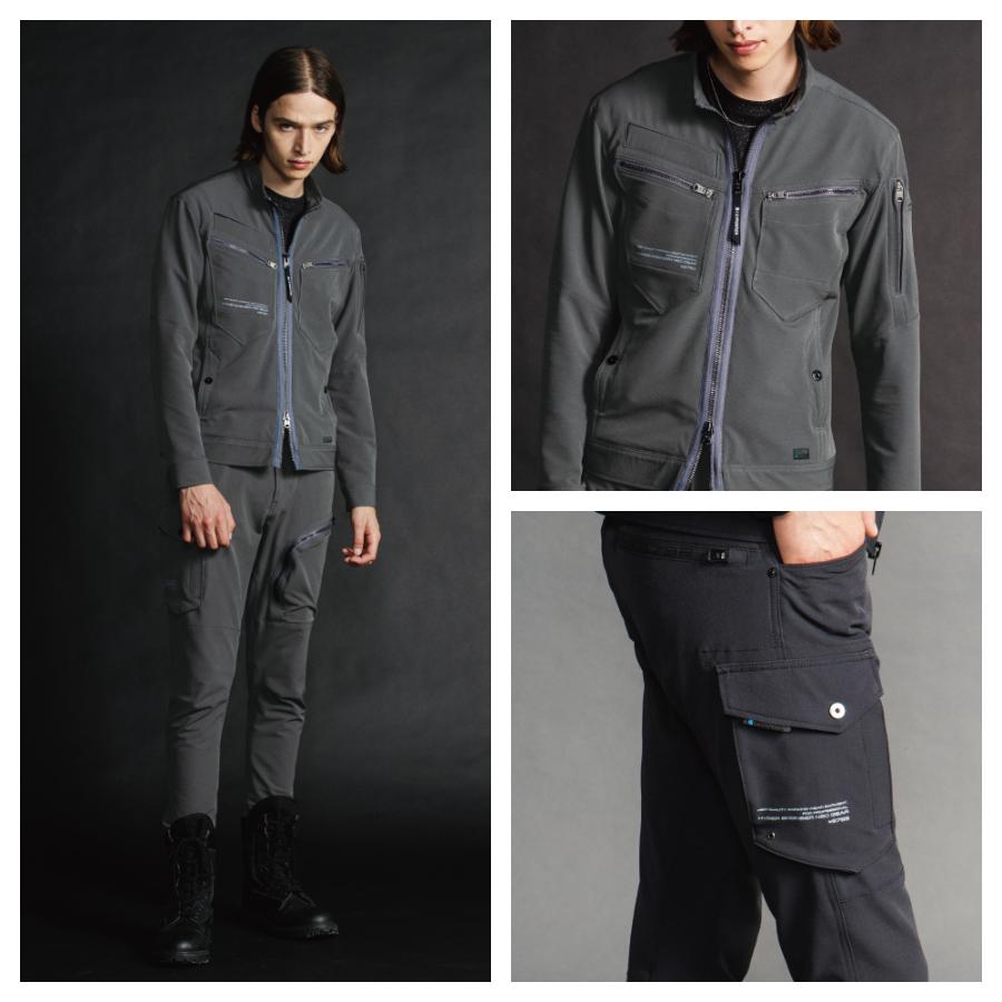 アイズフロンティア 上下セット 通年 作業服 タフ素材 イージー