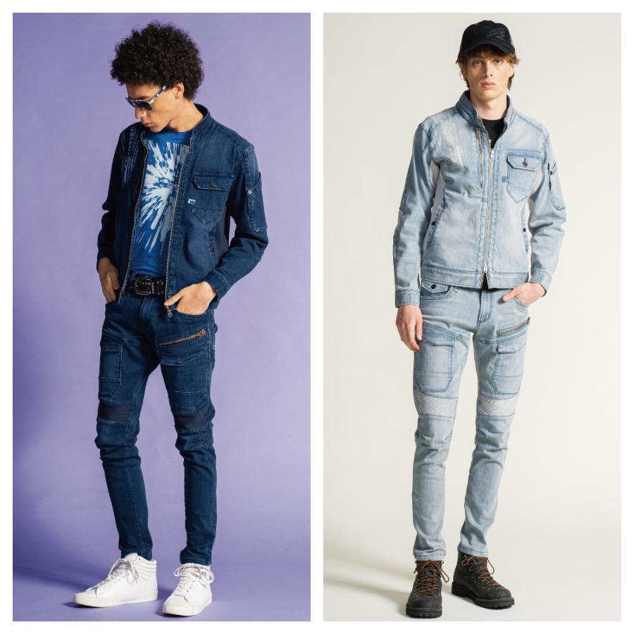 アイズフロンティア 上下セット 通年 作業服 デニム ハイスペック