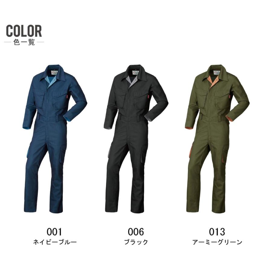 工具、DIY用品 AUTO-BI 山田辰 3900 長袖つなぎ 綿100% 作業服 秋冬 多