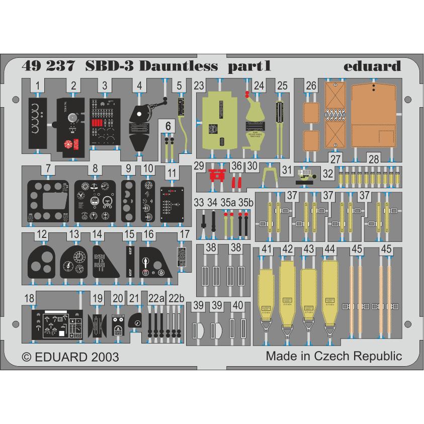 エデュアルド エデュアルド(49237)1/48 SBD-3 ドーントレス用