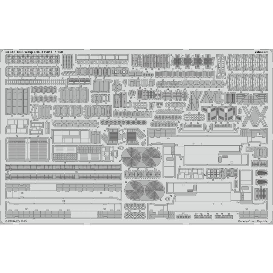 エデュアルド エデュアルド(53318) 1/350 USS Wasp LHD-1 ワスプ用