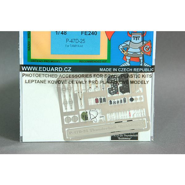 エデュアルド エデュアルド(FE240)1/48 P-47D-25 バブルトップ用パーツ