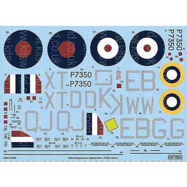 Kits-World Kits-World(132103)1/32 Spitfire Mk.IIa 603Squad他用