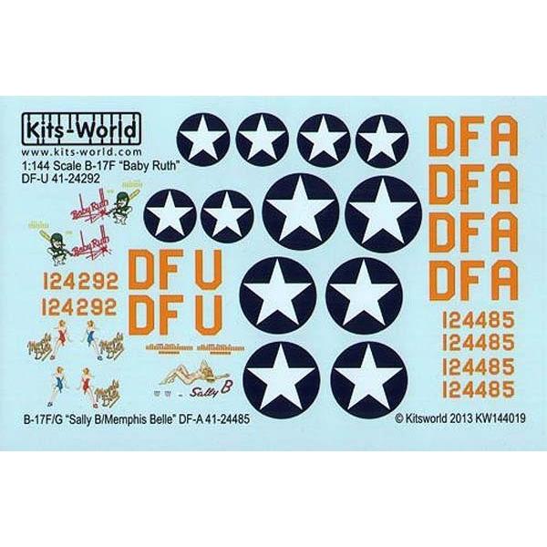 Kits-World Kits-World(144019)1/144 B-17F/B-17G'Sally B'他用