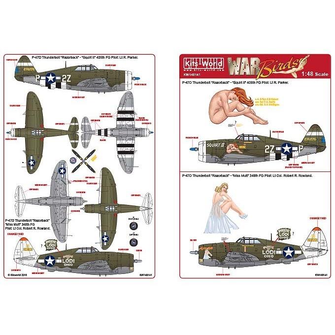 Kits-World Kits-World(148141)1/48 P-47D Thunderbolt Razorback