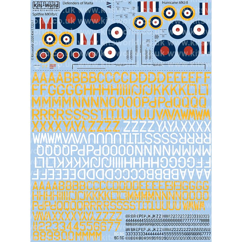 Kits-World Kits-World(172217)1/72 英空軍1941〜1943年マルタ防空時の