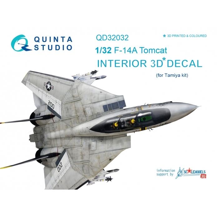 QUINTA STUDIO(QD32032)1/32 F-14A トムキャット内装3Dデカール QUINTA STUDIO(QD32032)1/32 F-14A トムキャット内装3Dデカール