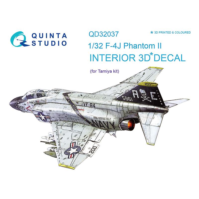 QUINTA STUDIO(QD32037)1/32 F-4J ファントムII用内装3Dデカール (タミヤ用)｜works-hikoukigumo｜02