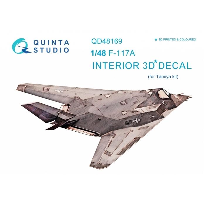 QUINTA STUDIO(QD48169)1/48 F-117A ナイトホーク用内装3Dデカール