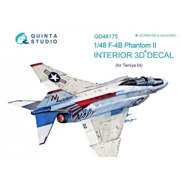 QUINTA STUDIO(QD48175)1/48 F-4B ファントムII用内装3Dデカール (タミヤ用)｜works-hikoukigumo