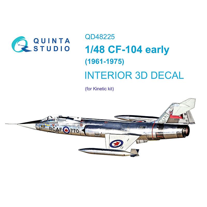 QUINTA STUDIO(QD48225)1/48 CF-104 初期型用内装3Dデカール