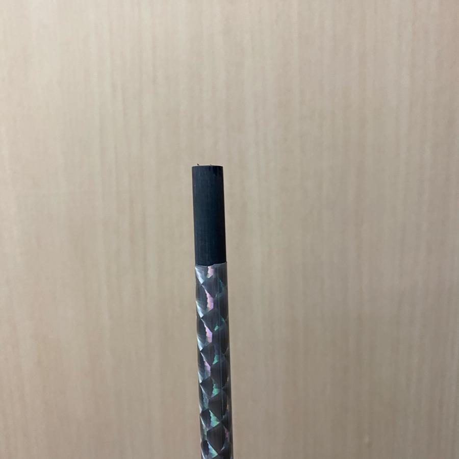 中古品 銀色 シルバー ホログラム アイアン シャフト 5本セット 素管 39インチ グリップ付_11