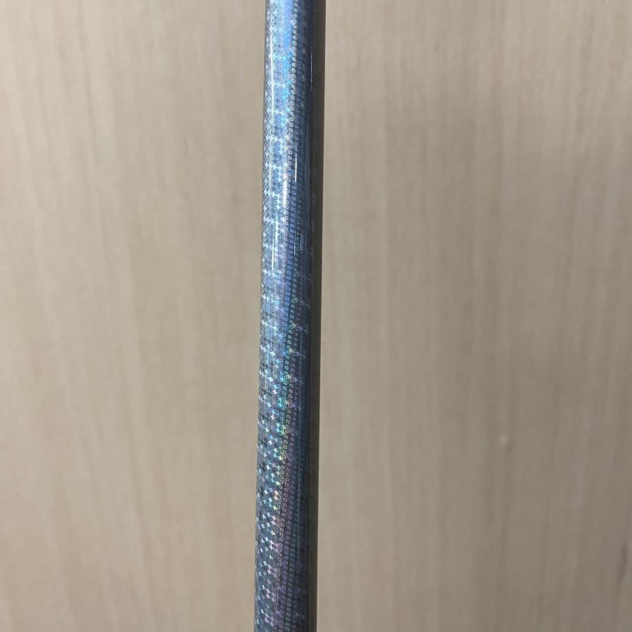 中古品 銀色 シルバー ホログラム アイアン シャフト 5本セット 素管 39インチ グリップ付_13