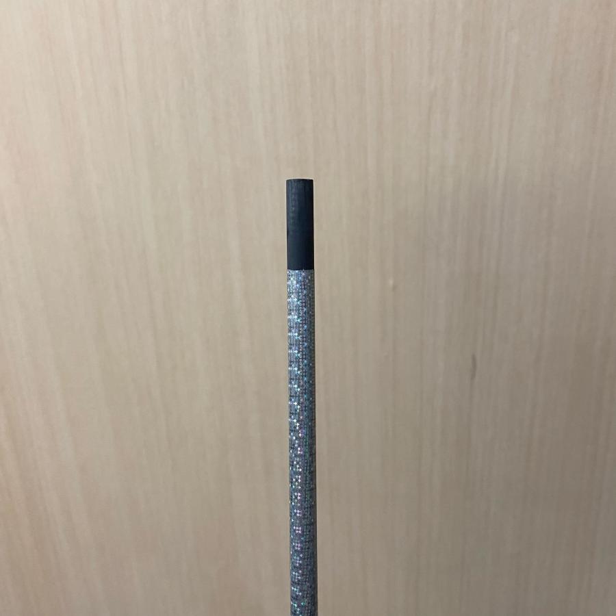 中古品 銀色 シルバー ホログラム アイアン シャフト 5本セット 素管 39インチ グリップ付_14