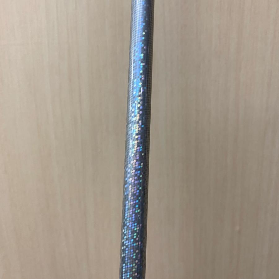 中古品 銀色 シルバー ホログラム アイアン シャフト 5本セット 素管 39インチ グリップ付_1