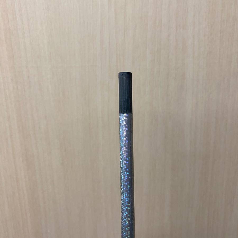 中古品 銀色 シルバー ホログラム アイアン シャフト 5本セット 素管 39インチ グリップ付_2