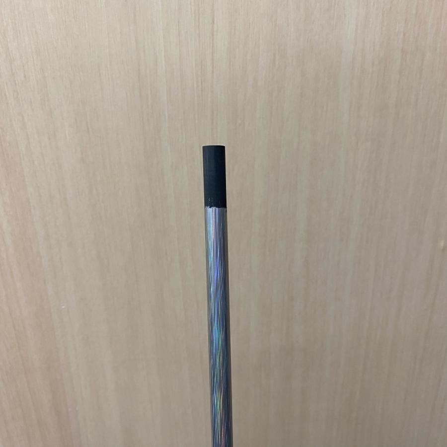 中古品 銀色 シルバー ホログラム アイアン シャフト 5本セット 素管 39インチ グリップ付_5