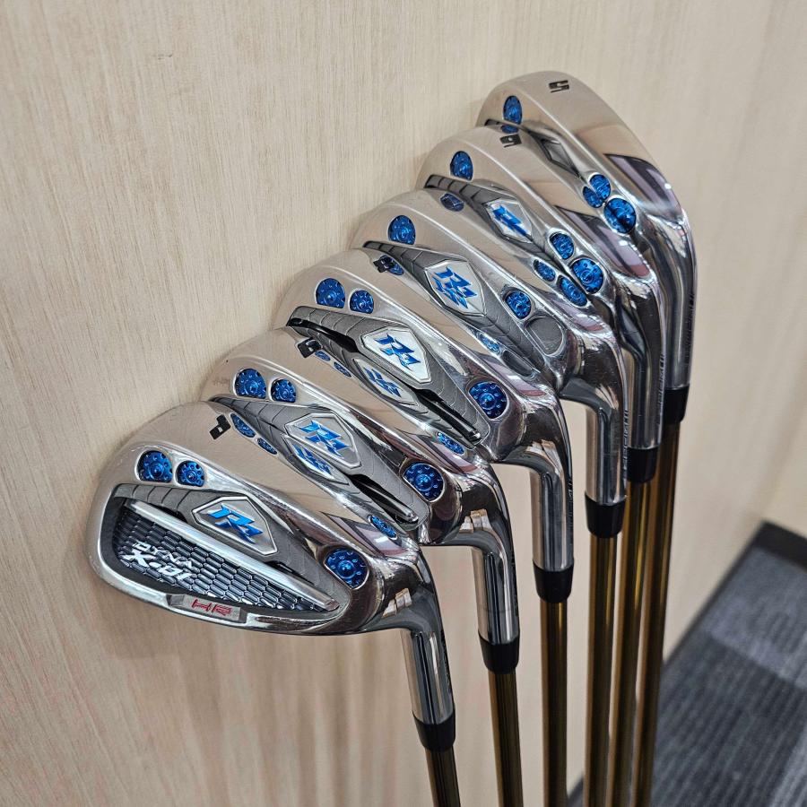 [中古品] ワケあり ダイナ X-01 アイアン #5 ~ PW HYPER STICK シャフト フレックス R 6本セットの画像
