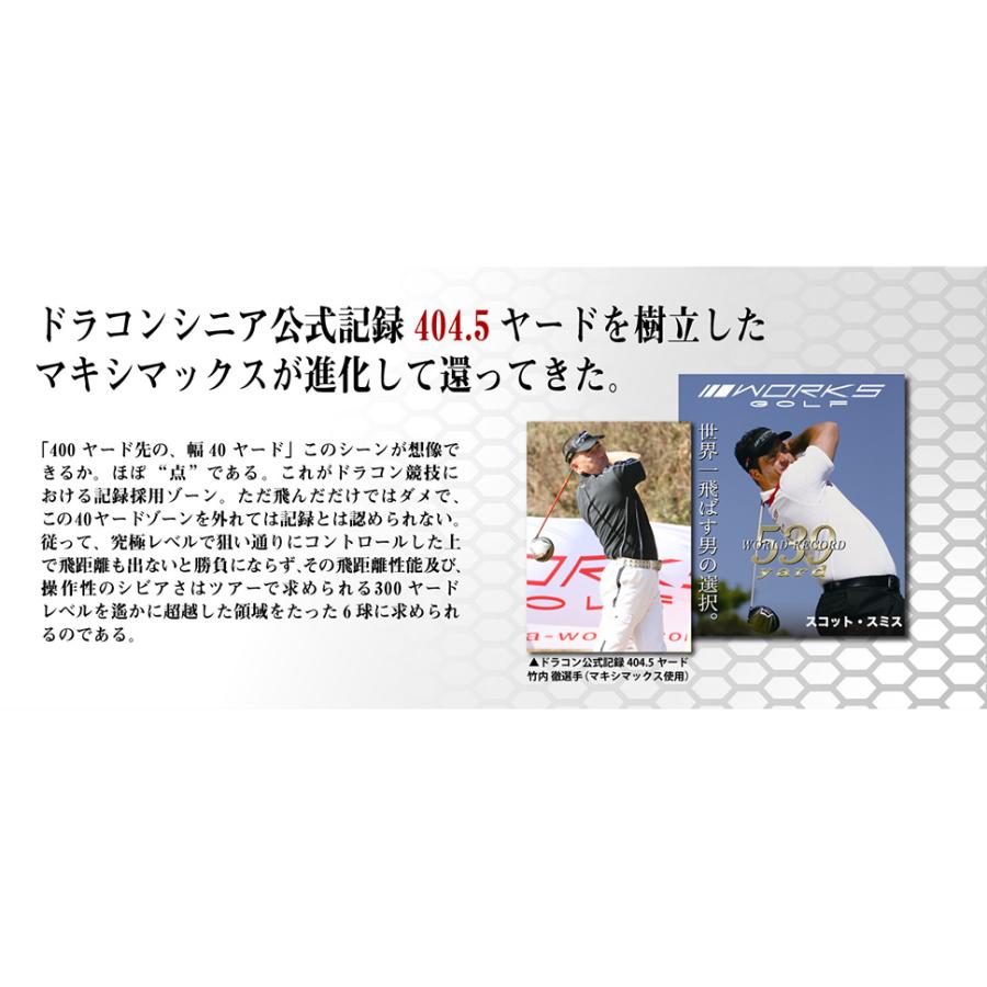 ゴルフ WORKSGOLF(ワークスゴルフ) SLE適合 WILD D MAX ワイルドディマックス ドライバー 三菱ケミカル Diamana for DRACON シャフトの画像