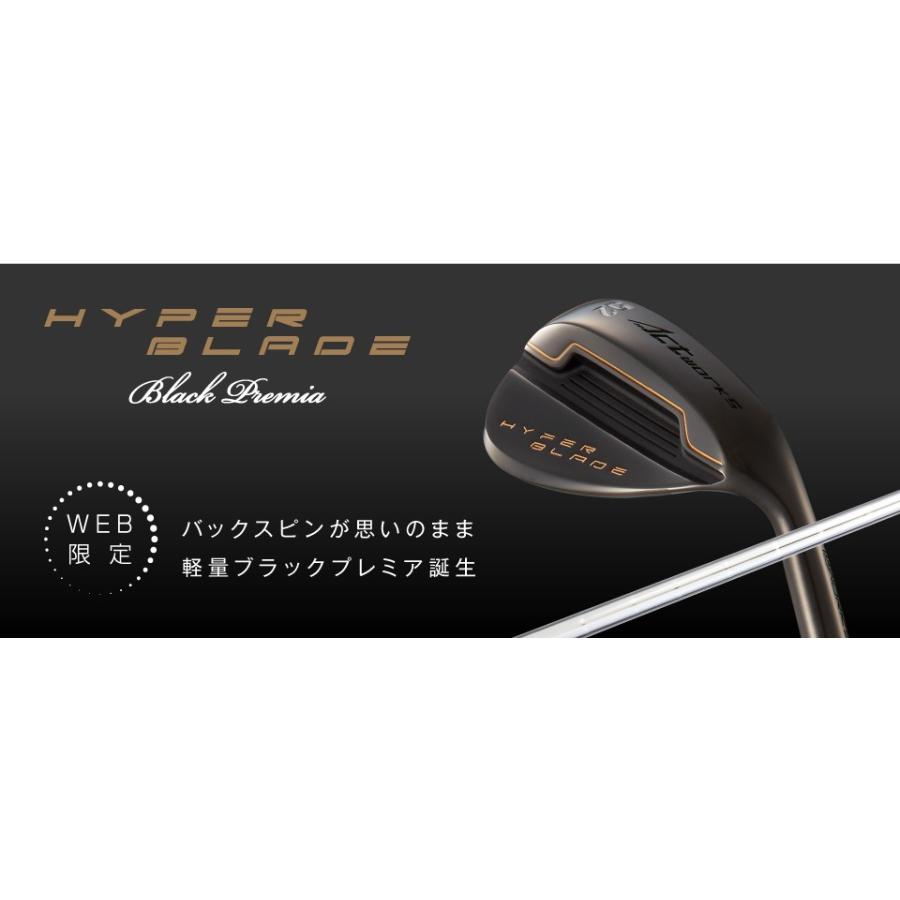 ゴルフ クラブ ウェッジ ワークスゴルフ ハイパーブレードウェッジブラックプレミア スチールシャフト仕様｜worksgolf｜04