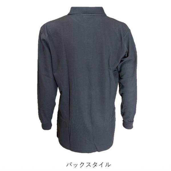 在庫処分セール品　自重堂（Mr.JIC）　90064　長袖ポロシャツ　（Ｍ〜ＬＬ）｜workshop-kondo｜03