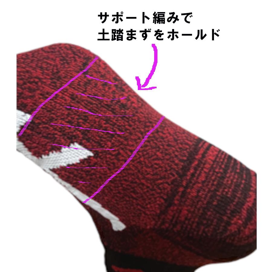 ASICS（アシックス） ソックス 靴下 先丸 ミドル丈 高耐久 3足組 (481
