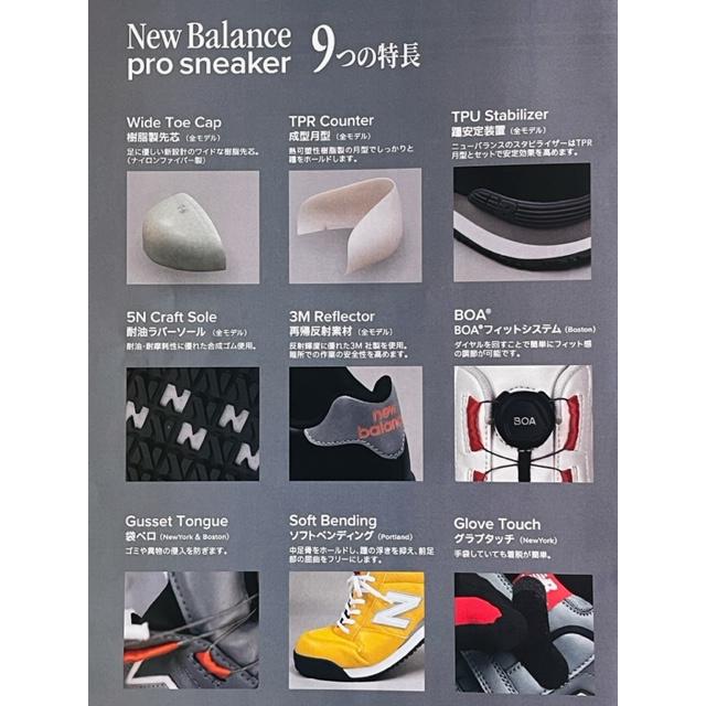 ニューバランス 安全靴 new balance ボストン Boston (BS-118/BS-218/BS-818) ローカット Boa 安全靴 Nrebalance スニーカー安全靴｜workshop-tamai｜03