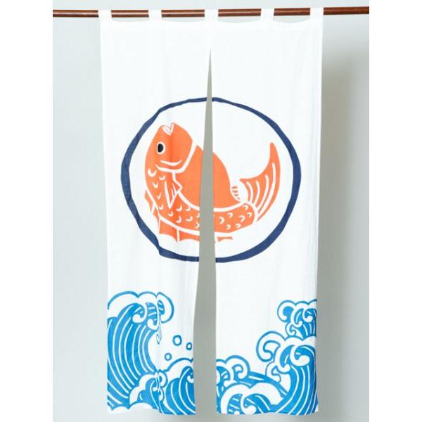 縁起長暖簾 おめで鯛のれん 日本 お土産 縁起物 鯛 贈り物 |  | 01