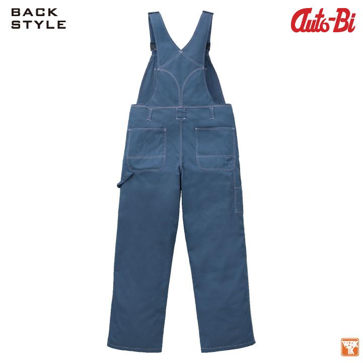 AUTO-BI サロペット 春夏 秋冬 ツナギ メンズ レディース ゆったり 綿100％ 仕事服 おしゃれ 山田辰 ab-3680-b | 山田辰 | 06