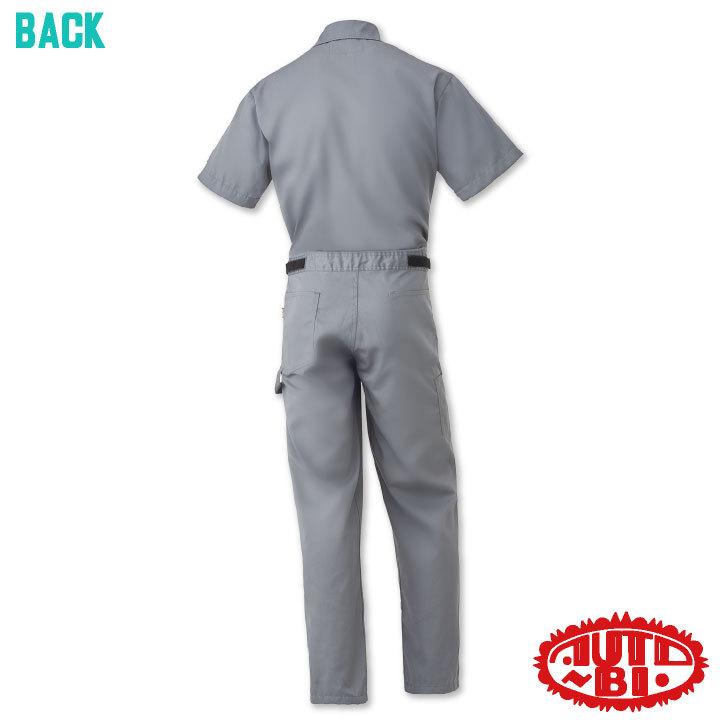 半袖 つなぎ オートバイ 帯電防止 日本製生地 YKKファスナー ゆったりサイズ 春夏 ab-6401 | 山田辰 | 06