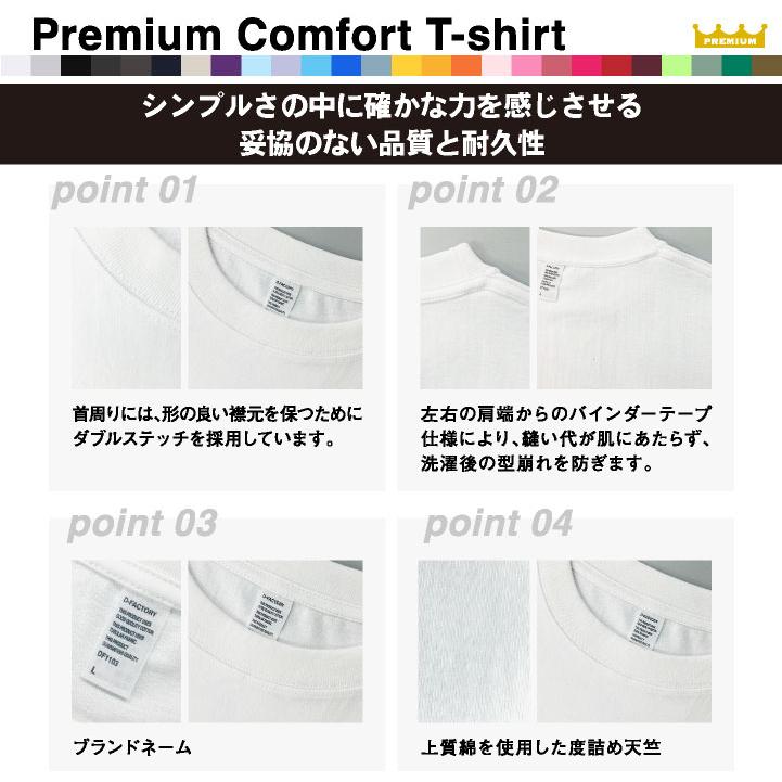 D-FACTORY 6.6オンス プレミアム 半袖 無地Ｔシャツ 綿100％ 春夏 メンズ レディース 白T 黒T プリント用 アソビナ (ネコポス) (即日出荷) as-df1101-a1 |  | 03