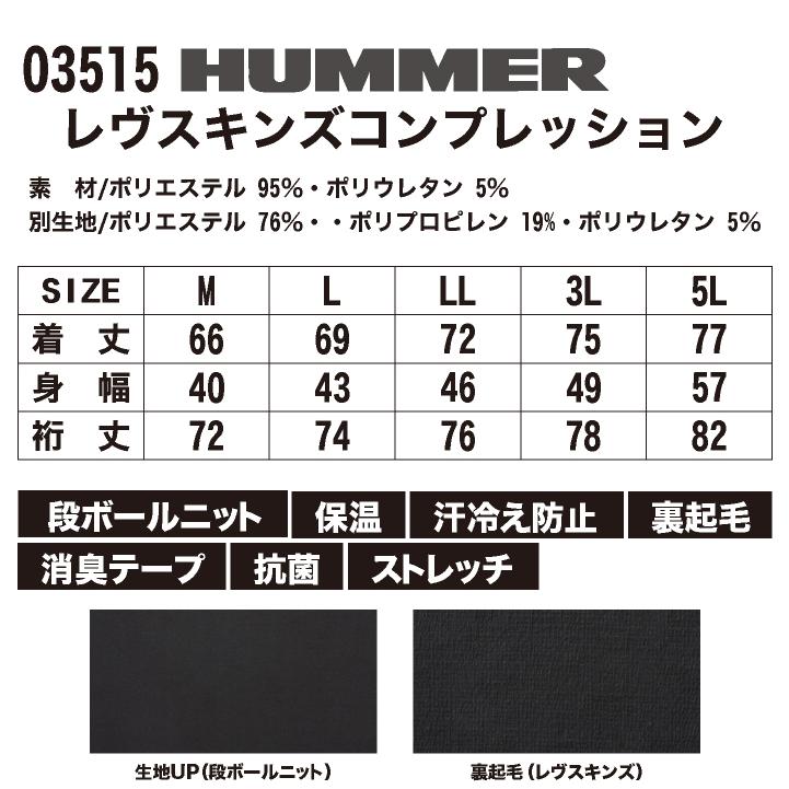 アタックベース HUMMERロングスリープ 秋冬 インナー メンズ 保温 汗冷え防止 消臭 ストレッチ 裏起毛 抗菌 仕事服 おしゃれ (ネコポス) at-03515 |  | 04