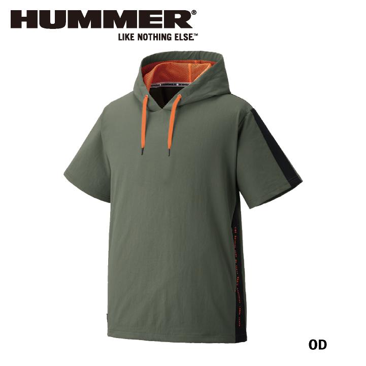 アタックベース HUMMER 半袖フーディーシャツ 春夏 上着 メンズ レディース 肌面ドライ 速乾 ストレッチ 仕事服 作業着 おしゃれ トップス at-28559 |  | 05