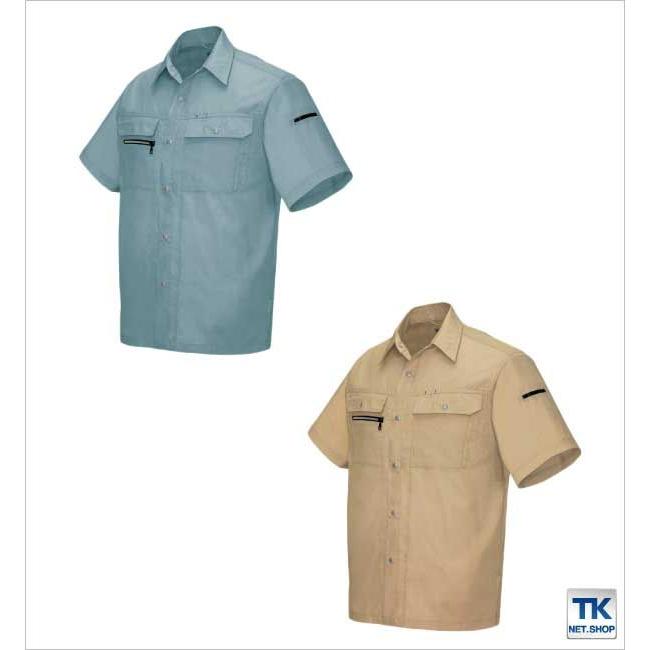 作業シャツ 半袖シャツ AZITO マックス 春夏 作業服 作業着 アイトス az-3437 | AZITO | 04