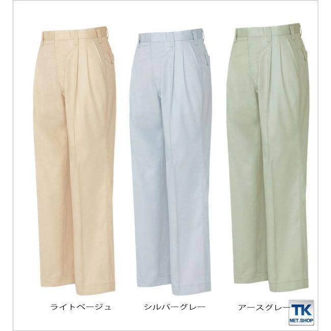 作業ズボン パンツ ２タック AITOZ ムービンカット 春夏 作業服 作業着 アイトス スラックス az-5322-b | アイトス | 02