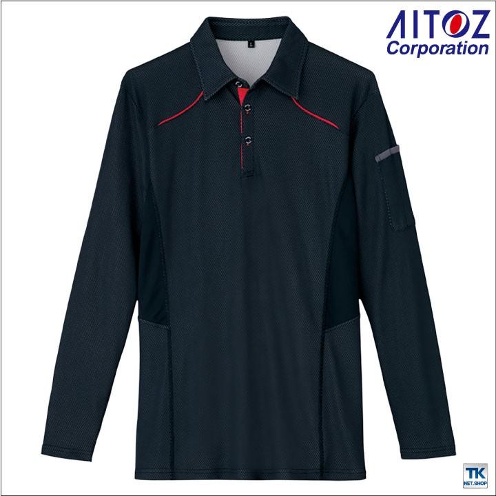 長袖ポロシャツ ニット タルテックス 吸汗速乾 ポロシャツ長袖 作業服 作業着 作業シャツ アイトス 長袖 メンズ レディース 男女兼用 春夏 秋冬 az-551045 | アイトス | 02
