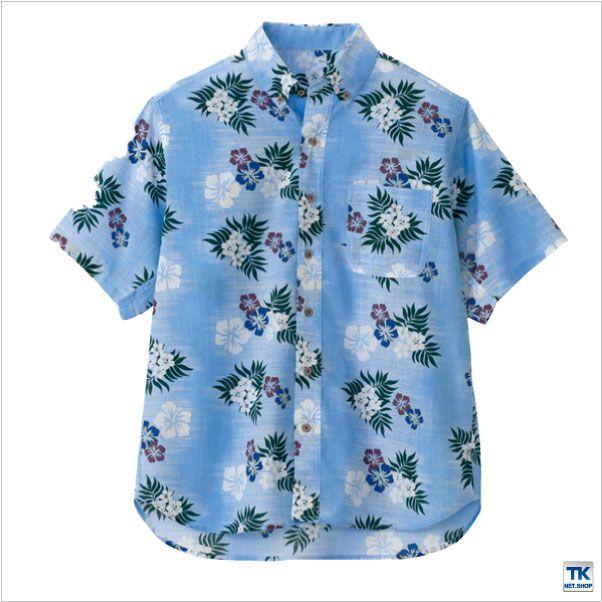 アロハシャツ ボタンダウン カジーマ イベント 大売出し アミューズメント アイトス 半袖シャツ 春夏 az-56110 | アイトス | 01