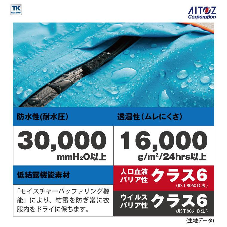 アイトス 感染防止パンツ AITOZ TULTEX DIAPLEX 感染防止衣 医療 透湿