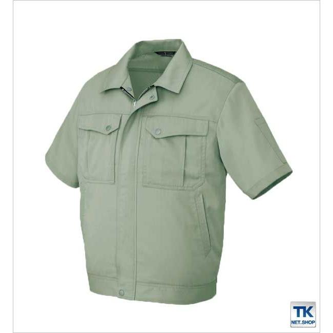 半袖ブルゾン 作業ジャンパー AITOZ ピュアストリーム 春夏 作業服 作業着 アイトス 半袖 ジャケット az-5661 | アイトス | 03