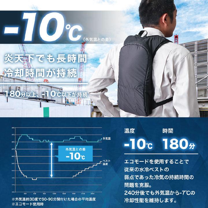 水冷服 水冷ベスト ビッグボーン 薄型 軽量 静音 長時間冷却 速攻冷感 空調作業服の音が気になる 春夏 (モバイルバッテリーなし) bb-th601 | bigborn | 01