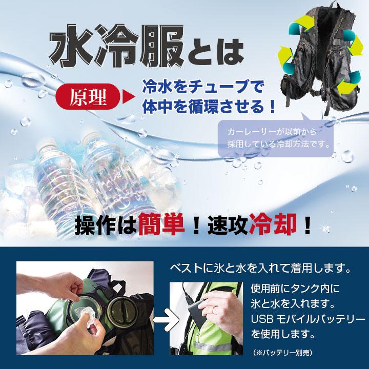 水冷服 水冷ベスト ビッグボーン 薄型 軽量 静音 長時間冷却 速攻冷感 空調作業服の音が気になる 春夏 (モバイルバッテリーなし) bb-th601 | bigborn | 02
