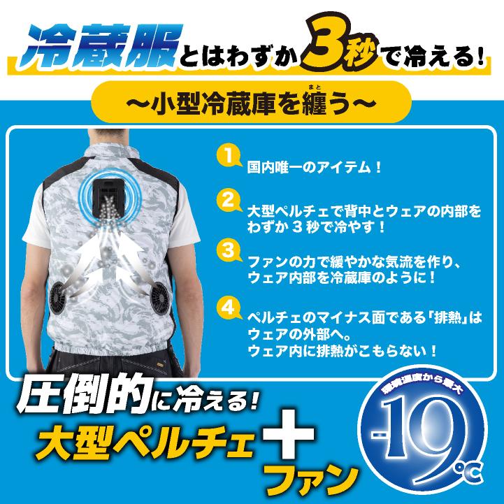 ビッグボーン 冷蔵服 フルセット 春夏 空風作業服 ペルチェ メンズ レディース 仕事服 作業着 おしゃれ bb-th603set | bigborn | 01