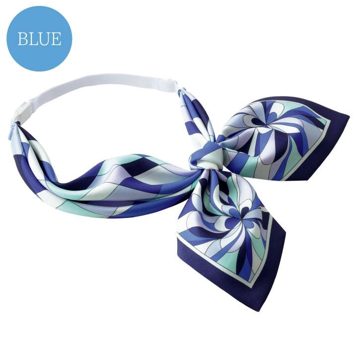 スカーフリボン 柄 アジャスター付き ボンマックス 事務服 制服 ユニフォーム フォーマル 鮮やか おしゃれ オフィス スカーフ BONMAX bm-ba9134 | ボンマックス（ユニフォーム） | 05