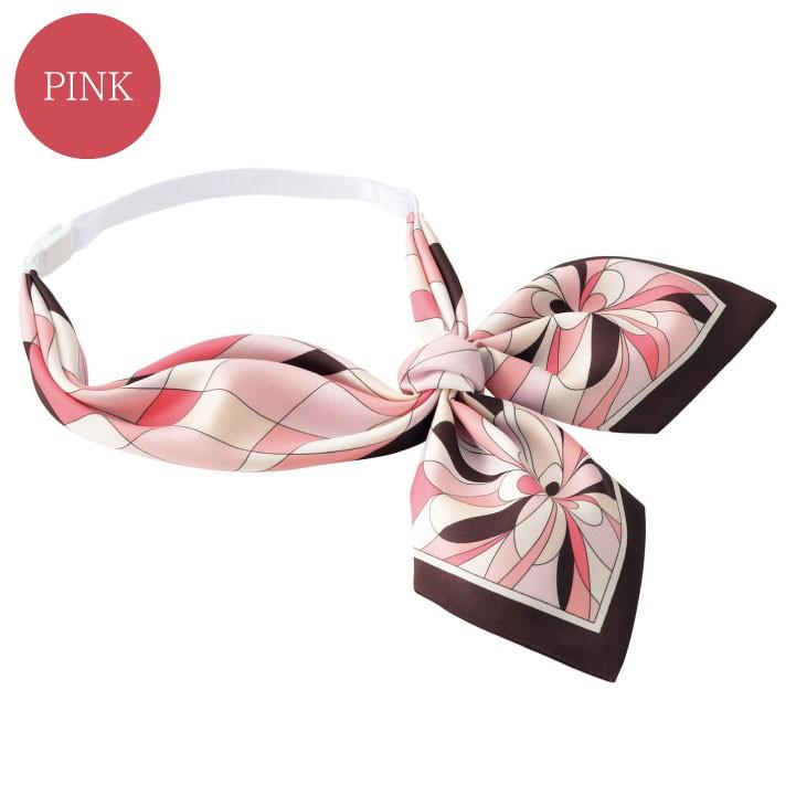 スカーフリボン 柄 アジャスター付き ボンマックス 事務服 制服 ユニフォーム フォーマル 鮮やか おしゃれ オフィス スカーフ BONMAX bm-ba9134 | ボンマックス（ユニフォーム） | 06
