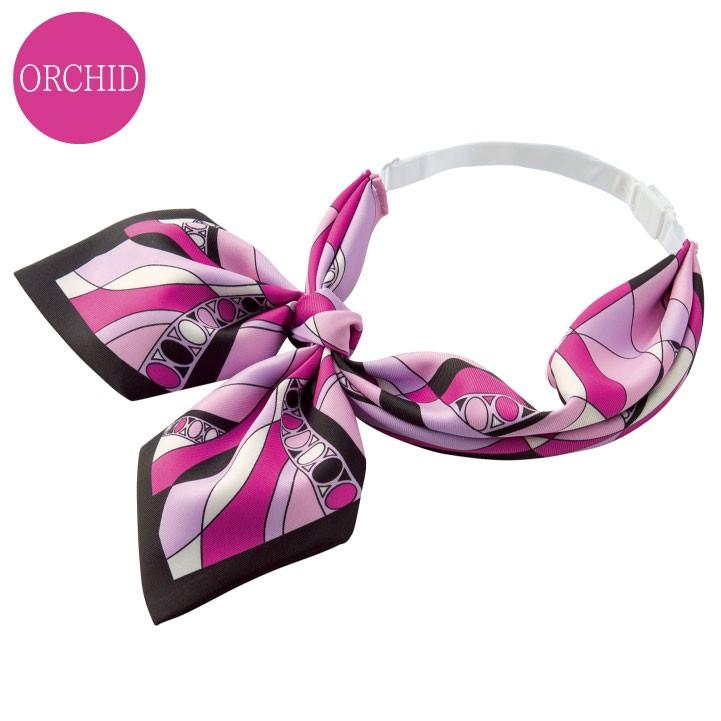 スカーフリボン 柄 アジャスター付き ボンマックス 事務服 制服 ユニフォーム フォーマル 知的 おしゃれ オフィス スカーフ BONMAX bm-ba9135 | ボンマックス（ユニフォーム） | 05