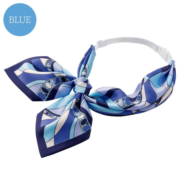 スカーフリボン 柄 アジャスター付き ボンマックス 事務服 制服 ユニフォーム フォーマル 知的 おしゃれ オフィス スカーフ BONMAX bm-ba9135 | ボンマックス（ユニフォーム） | 06