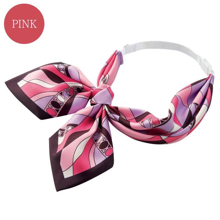 スカーフリボン 柄 アジャスター付き ボンマックス 事務服 制服 ユニフォーム フォーマル 知的 おしゃれ オフィス スカーフ BONMAX bm-ba9135 | ボンマックス（ユニフォーム） | 07